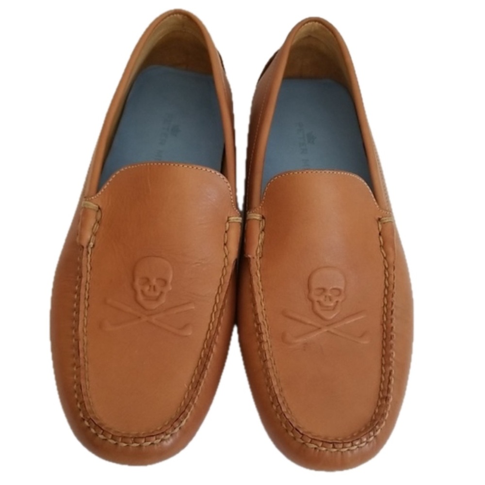 Peter Millar Men’s Brown Leather Loafers